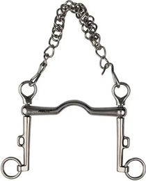 Produktbild von Metalab Reitkandare Zügelgebiss für Pferde aus Metall in Silber
