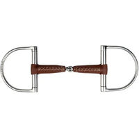 Produktbild von Metalab Verdun D-Ring Gebiss für Pferde mit Pinchles in Silber und Braun