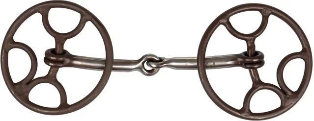 Produktbild von Metalab Western Gebiss für Pferde aus Metall in Silber und Braun