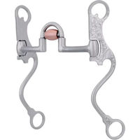 Produktbild von Metalab Western Snaffle Bit Gebiss für Pferde mit S-Stange und Kupferrolle aus Edelstahl