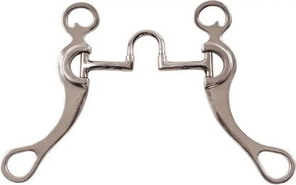 Produktbild von Metalab Western-Snaffle Gebiss aus Aluminium für Pferde in Silber