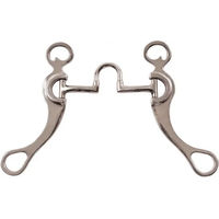 Produktbild von Metalab Western-Snaffle Gebiss aus Aluminium für Pferde in Silber