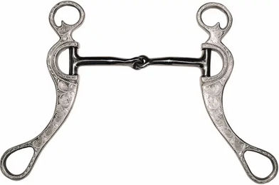 Produktbild von Metalab Western Snaffle Gebiss für Pferde aus Eisen mit Anti-Collapse-Funktion