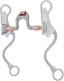 Produktbild von Metalab Western Snaffle Gebiss mit Rollen und Kupfertrinsen für Pferde