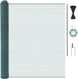 Meulbaty Freigehege Hühnerzaun und Hundezaun aus Nylon mit Pfählen 100cm x 30m – Bild 1 von 4