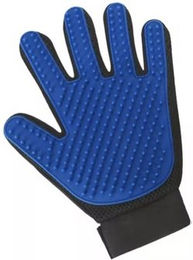 Mewow Fellpflegehandschuh aus Silikon für Hunde und Katzen in Blau – Bild 1 von 3