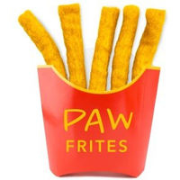 Produktbild von Mewow Katzenspielzeug 5 Filz-Pommes aus reiner Schurwolle in Gelb