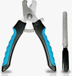 Mewow Krallenschere aus Edelstahl mit Feile 2er Set Blau – Bild 1 von 3