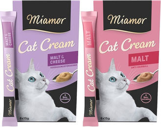 Produktbild von Miamor Cat Cream Creme Mixpaket für Katzen 2x6x15g