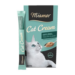 Miamor Cat Cream Geflügel Katzensnack für erwachsene Katzen 6 x 15 g - 6 x 15 g – Bild 1 von 9