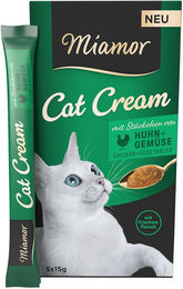 Produktbild von Miamor Cat Cream Huhn mit Gemüse für Katzen 20x15g - 20 x 15 g