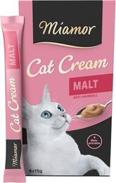 Miamor Cat Cream Malt Malzpaste Katzensnack zur Unterstützung der Verdauung 6 x 15 g - 6 x 15 g – Bild 1 von 9