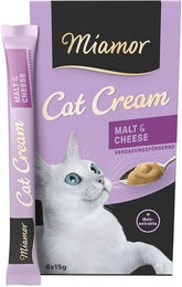 Produktbild von Miamor Cat Cream Malt und Cheese Katzencreme Paste für alle Altersstufen 24x15g
