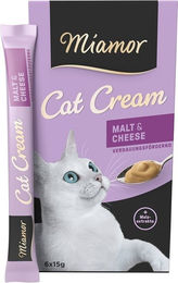 Miamor Cat Cream Malzpaste mit Käse Katzensnack für erwachsene Katzen 6 x 15 g - 6 x 15 ml – Bild 1 von 12