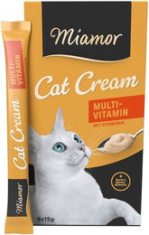 Miamor Cat Cream Multi-Vitamin Katzen-Snack Creme für alle Altersstufen - 66 x 15 g – Bild 1 von 8