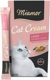 Produktbild von Miamor Cat Snack Lachs-Cream Katzen-Creme mit Lachs 11x15g - 11 x 15 g