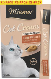 Miamor Cat Snack Leberwurst-Cream Creme für Katzen 12 x 16 g – Bild 1 von 1
