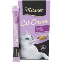 Produktbild von Miamor Cat Snack Malt Cream mit Käse Malzpaste für Katzen 66x15g - 66 x 15 g
