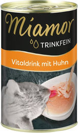 Produktbild von Miamor Cat Trinkfein Vitaldrink Huhn für erwachsene Katzen zur Unterstützung der Harnwege 135 ml