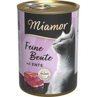 Produktbild von Miamor Feine Beute Ente Nassfutter für Katzen Adult ohne Konservierungsstoffe 12x400g