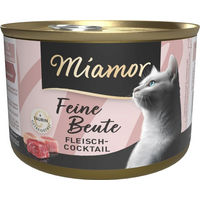 Produktbild von Miamor Feine Beute Fleischcocktail Katzenfutter Stückchen in Sauce für adulte Katzen getreidefrei 12 x 185 g - 12 x 185 g