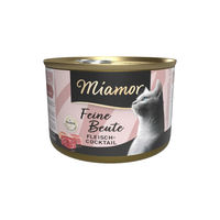 Produktbild von Miamor Feine Beute Fleischcocktail Katzenfutter Stückchen in Sauce getreidefrei mit hohem Fleischanteil 12x 185g