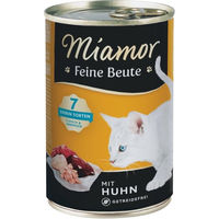 Produktbild von Miamor Feine Beute Huhn Katzennassfutter getreidefrei für erwachsene Katzen 12 x 400 g - 12 x 400 g