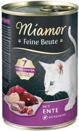 Produktbild von Miamor Feine Beute Katzen Nassfutter Ente Adult Getreidefrei 48x400 g - 48 x 400 g