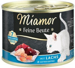 Produktbild von Miamor Feine Beute Katzen Nassfutter Lachs und Huhn Adult Getreidefrei 48x185 g