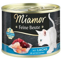 Produktbild von Miamor Feine Beute Katzen Nassfutter Lachs und Huhn Adult Getreidefrei 48x185 g