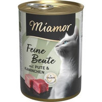 Produktbild von Miamor Feine Beute Katzen Nassfutter Pute und Kaninchen Adult Getreidefrei 12x400 g