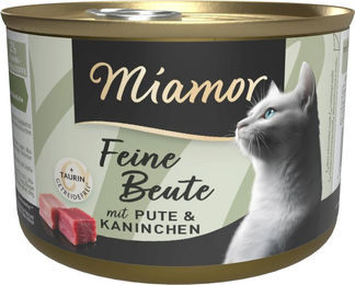 Miamor Feine Beute Katzen Nassfutter Pute und Kaninchen Stückchen in Sauce Getreidefrei 12 x 185 g - 12 x 185 g – Bild 1 von 4