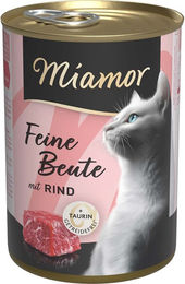 Produktbild von Miamor Feine Beute Katzen Nassfutter Rind und Geflügel Adult Glutenfrei 12x400g