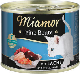 Miamor Feine Beute Katzenfutter Lachs Adult Getreidefrei Hoher Fleischanteil 12 x 185g - 12 x 185 g – Bild 1 von 5