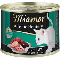 Produktbild von Miamor Feine Beute Katzenfutter Pute Adult Getreidefrei Hoher Fleischanteil 185g - 12 x 185 g