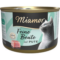 Produktbild von Miamor Feine Beute Katzenfutter Pute mit hohem Fleischanteil 12x185g