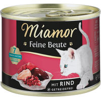 Produktbild von Miamor Feine Beute Katzenfutter Rind Adult Getreidefrei mit hohem Fleischanteil 185g - 12 x 185 g