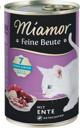 Miamor Feine Beute Katzennassfutter Ente getreidefrei mit hohem Fleischanteil 12 x 400 g - 12 x 400 g – Bild 1 von 6