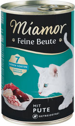 Miamor Feine Beute Katzennassfutter Pute 12 x 400g Getreidefrei mit hohem Fleischanteil - 12 x 400 g – Bild 1 von 6