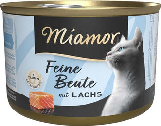 Produktbild von Miamor Feine Beute Lachs Katzenfutter Adult 24x185g