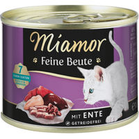 Produktbild von Miamor Feine Beute Nassfutter Ente getreidefrei für adulte Katzen 12 x 185g - 12 x 185 g