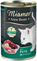 Produktbild von Miamor Feine Beute Pute Katzenfutter Adult Getreidefrei 24x400 g - 24 x 400 g