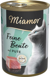 Produktbild von Miamor Feine Beute Pute Katzenfutter mit hohem Fleischanteil 12x400g