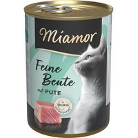 Produktbild von Miamor Feine Beute Pute Katzenfutter mit hohem Fleischanteil 12x400g
