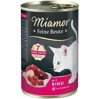 Produktbild von Miamor Feine Beute Rind Nassfutter für Katzen Adult Getreidefrei 12x400 g - 12 x 400 g