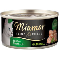 Produktbild von Miamor Feine Filets Bonito-Thunfisch Katzen Nassfutter 24x80g