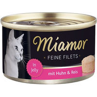 Produktbild von Miamor Feine Filets Huhn in Gelee 24 x 100 g Katzenfutter Adult - 24 x 100 g