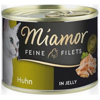 Produktbild von Miamor Feine Filets Huhn in Gelee Katzenfutter 48x185 g - 48 x 185 g