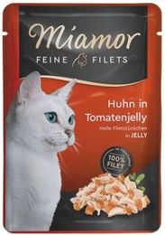Produktbild von Miamor Feine Filets Huhn in Gelee Light für Katzen alle Altersstufen 96x100 g - 96 x 100 g