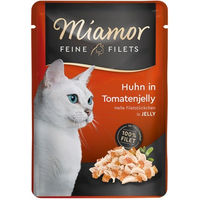 Produktbild von Miamor Feine Filets Huhn in Tomatenjelly Katzen Nassfutter Adult 24 x 100 g - 24 x 100 g